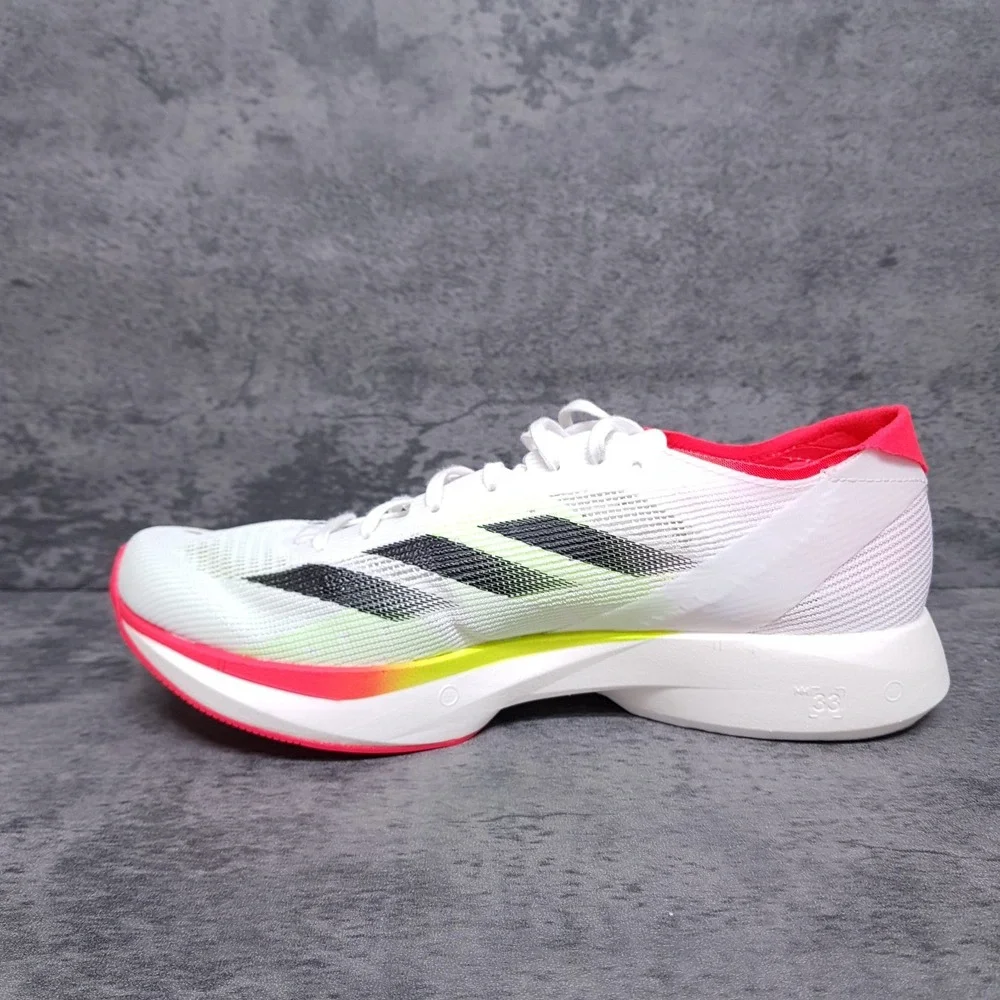ADIDAS Adizero Takumi Sen 10 Running Shoes Womens 8.5 White Black Lucid Red